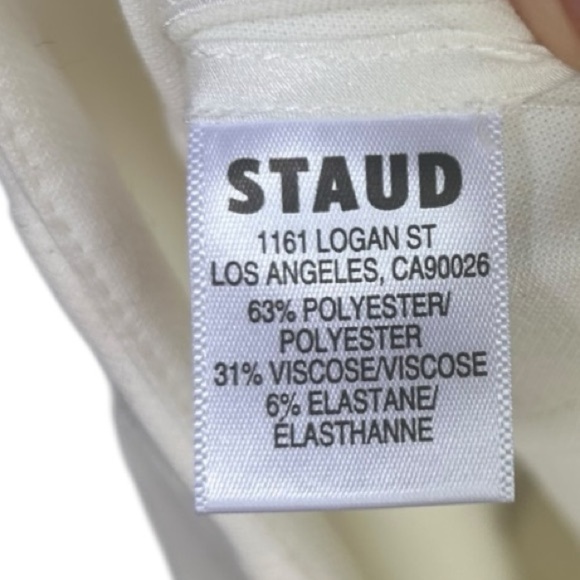 STAUD Caleb Pant In Ivory - Picture 10 of 10